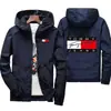 Otoño 2026 Nuevo Cortavientos con Capucha de Longitud Media para Hombre Chaqueta Holgada Venta al por Mayor Estilo Invierno