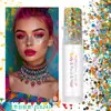 Bastón de Brillo Corporal para Festival de Carnaval Transfronterizo, Bastón de Brillo para Rostro, Sombra de Ojos con Brillo de Sirena, Maquillaje con Brillo Holográfico