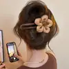 Pinza de Pato de Felpa para Otoño Temprano Pinza Grande para el Cabello Pinza Trasera para el Cabello de Mujer Pinza de Una Sola Palabra de Alta Gama Pinza de Tiburón Accesorios para el Cabello