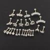 Brincos de Rosca de Zircônia da Amazon Aço Inoxidável Piercing Unha para Osso da Orelha Conjunto de Brincos de Cartilagem
