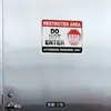 Área Restringida, No Entrar, Solo Personal Autorizado Pegatina de Señalización Pegatina de Advertencia No Entrar
