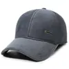 Nuevo gorro de invierno para hombre con protección para las orejas, gorra cálida, gorra de béisbol de moda estilo coreano para circunferencia de cabeza grande, gorro de algodón con forro polar para mediana edad y personas mayores