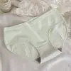Pantaletas de Algodón Transpirables de Cintura Media Estilo Japonés para Mujer, Braguitas sin Costuras de Control de Abdomen para Niñas