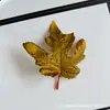 Folhas Simuladas com Cores Ricas, Novas Folhas de Bordo para Fotografia, Adereços de Decoração para Casamentos ao Ar Livre, Artesanato Atacado de Folhas Artificiais