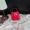 Bolso de Mano con Cadena Nuevo 2026 con Alto Atractivo Estético, Bolso de Hombro de Lunares, Moderno y Sencillo, Bolso Cubo Elegante y Único