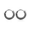 Brincos de metal com vento europeus e americanos personalidade original retrô brincos de tarraxa de aço inoxidável brincos da moda brincos transfronteiriços