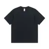 Camiseta de Verano Unisex de Manga Corta 180g Algodón Puro Nuevo de Verano Transpirable Negra y Blanca Camiseta para Hombre de Manga Corta Personalización