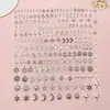 Transfronterizo Nuevo Xizang Estrella de Plata Luna Sol Estrella de Cuatro Puntas Aleación Aleatoria Joyería Accesorios Colgante para Bolso de Collar DIY