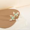 Aretes de Mariposa de Color Contrastante con Esmalte Goteado Frescos y a la Moda Aretes de Plato para Mosquitos Celebridad Francesa Perla de Hada Clip para la Oreja