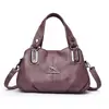 Bolso de mano para mujer transfronterizo, cuero suave de PU, textura de nicho, bolso de hombro cruzado único, nueva tendencia de moda vintage, bolso de mamá