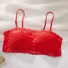 Sutiã feminino fino, sem alças, respirável, com belas costas, confortável, para seios pequenos, push-up, anti-exposição, alça fina, lingerie
