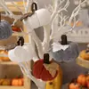 Decoraciones de Calabaza Nuevas de Acción de Gracias Transfronterizas Colgantes de Calabaza Tejidos para Festival de la Cosecha Adornos Pequeños de Calabaza para Escritorio de Otoño