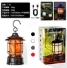 Nova Luz Solar para Camping Luz para Barraca ao Ar Livre Atmosfera Longa Duração da Bateria Iluminação Lanterna de Cavalo Retrô Luz Recarregável para Camping