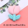 Nueva flor de dibujos animados Tulipán DIY crema gel cuerda para el cabello accesorios para el cabello cuerda para el cabello agujero zapatos resina pequeños accesorios al por mayor