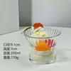 Taza de Café Creativa de Alta Gama con Patrón Vertical de Color Degradado para Colgar de la Oreja, Taza para Bebidas Frías, Taza para Malteada Helado, Vaso para Beber Doméstico