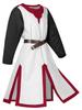 Amazon Disfraz de Halloween Túnica de Deseo Au8689 Abertura Patchwork Top para Hombre Tema Medieval