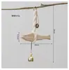 Adornos Colgantes de Madera Maciza Transfronterizos, Carrillones de Viento de Peces Pequeños, Cascabeles de Madera de Peces, Decoraciones de Pared, Decoración del Hogar, Regalos para Otros