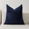 Funda de Cojín para Sofá de Pana Rayas Maíz Color Sólido Transfronteriza Tela Color Sólido Cojín Trasero de Cama para el Hogar Dropshipping
