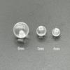 Perlas acrílicas transparentes e invisibles para uñas, labios, orejas, cejas, estudiantes, accesorios de joyería antiperforación.