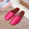 Pantuflas de Cuero Haining Verano Hogar Antideslizantes Suela Sólida Pareja Pantuflas de Piso Hombres y Mujeres Pantuflas de Punta Cerrada Venta al por Mayor