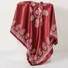 Lenço quadrado grande especial para venda no exterior presentes estilo chinês 90*90cm lenço de simulação xale primavera e outono novo