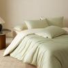 Juego de Cama de Cuatro Piezas de Color Sólido y Dos Tonos, Algodón Puro de Fibra Larga Xinjiang Clase A, Satinado 100% Algodón, Juego de Ropa de Cama para Cuatro Estaciones