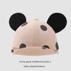 Sombrero de bebé gorra de béisbol súper lindo bebé suave ala gorra con visera orejas grandes lunares sombrero con borde para niños sombrero de verano para protección solar