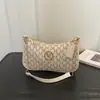 Outono 2026 Novo Estiloso Design de Nicho Chique Textura Individual Estampa de Letras Versátil Bolsa de Ombro Única Transversal
