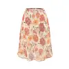 Falda Casual Floral Ceñida a la Cadera, Nuevo Estilo de Verano, Moderna y Versátil, de Cintura Alta, Ajustada, Falda Midi de Corte A, Falda de Cola de Pez