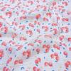 Crepé de Algodón de Doble Capa Tela Estampada Naranja Pequeña para Bebé Toalla Babero Toalla de Baño Ropa para Niños Tela Ropa de Luna