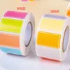 Papel autoadhesivo, removible, sin residuos y rasgable, etiquetas de nombre coloridas, marcadores de identificación portátiles, notas adhesivas de clasificación