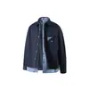 Camisa de Manga Larga a Cuadros Patchwork Estilo Japonés Falsa de Dos Piezas Rumeng 2026 Primavera y Otoño para Hombre, Chaqueta Superior Casual Holgada para Pareja