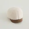 Gorro de Béisbol Coreano de Invierno y Otoño Estilo Limpio Estilo Extranjero para Niños Nuevo de Felpa Cálido a Prueba de Viento Gorra de Pico para Bebé Niño y Niña