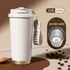 2026 Novo Modelo Copo de Café Portátil Aço Inoxidável 316 Copo Térmico com Três Bicos para Bebidas Quentes e Frias com Logotipo Personalizado da Empresa