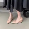 Punta fina resorte y otoño cuña versátil 2026 zapatos de trabajo zapatos de vestir nuevos de moda para mujer cuero charol suave lazo tela de moda
