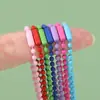 10 peças de corrente de bola de metal colorido com pintura eletrostática, elo de tag, acessórios para joias DIY feitos à mão, pingente de chaveiro, fecho