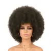 Peluca para Mujer Africana, Tocado, Afro Esponjoso Pequeño Rizado, Se Pueden Seleccionar Más Colores de la Imagen, Peluca Afro