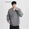 Direto da Fábrica Estilo Preguiçoso Tricô Solto Suéter Quente Camada Base Gola V Toque de Luxo Masculino Inverno Estilo Coreano