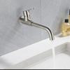 Grifo de pared de cobre puro de refrigeración simple, lavabo dorado, baño de balcón, grifo de poza para mopa extendida estilo europeo