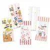 Bolsa de Empaque de Bocadillos de Dibujos Animados Bolsa Organizadora Bolsa de Pie para Empaque de Galletas de Hornear, Turrón Bolsa de Empaque para Pasteles de Copo de Nieve