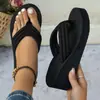 Comercio Exterior Chanclas Transfronterizas Pantuflas de Cuña para Mujer Nuevas Sandalias de Verano Chanclas para Mujer Talla Grande