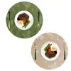 Mantel individual de PU transfronterizo, mantel para mesa redonda, impermeable, lavable, resistente al calor, adecuado para interior y exterior, mantel aislante para mesa de comedor de cocina en casa