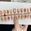 Stickers Blanqueadores para Uñas Postizas Terminadas Arte de Uñas con Personaje de Galleta en Relieve 3D Nuevos Estilos Corto/Mediano/Largo 2025