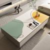 Tapete de mesa de centro de PVC ligero, de lujo, limpio, lavable y borrable, para el hogar, impermeable y a prueba de aceite, tapete de mesa de cocina, corte libre
