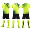 Traje de ropa de fútbol al por mayor para hombre y mujer, estampado, ropa deportiva de fútbol para niños, ropa de entrenamiento para adultos, ropa de fútbol de manga corta