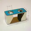 Acero Inoxidable Cepillado KTV Club Decoración de Escritorio Suministros Juego Completo Bandeja de Frutas Estante Caja de Pañuelos Estante de Trigo Caja traje