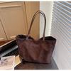 Bolso Transfronterizo de Ante para Mujer, Gran Capacidad, Nuevo Bolso de Hombro Otoño e Invierno 2026, Bolso Tote Retro Mate para Viajar