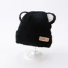 Gorro de bebé de invierno, gorro de lana coreano para niños y niñas, gorro de punto cálido con protección para los oídos, gorro de lana para niños de otoño e invierno.