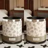 Papelero Retro Francés M^ para Sala de Estar, Dormitorio, Dormitorio Estudiantil, Cocina, Baño del Hogar, Gran Capacidad, Papel de Alto Valor