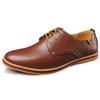 Zapatos casuales de cuero para hombre, de talla grande, con cordones, estilo vintage, negros, pequeños, con cordones, estilo bohemio.